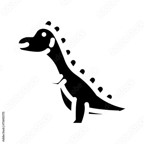 carnotaurus dinosaur animal glyph icon vector. carnotaurus dinosaur animal sign. isolated symbol illustration