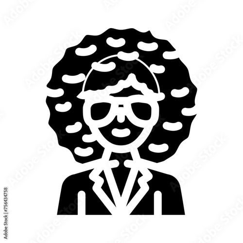 strobe lights disco party glyph icon vector. strobe lights disco party sign. isolated symbol illustration