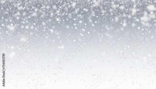 Wallpaper Mural Blurry Snow Flakes on White Background Torontodigital.ca