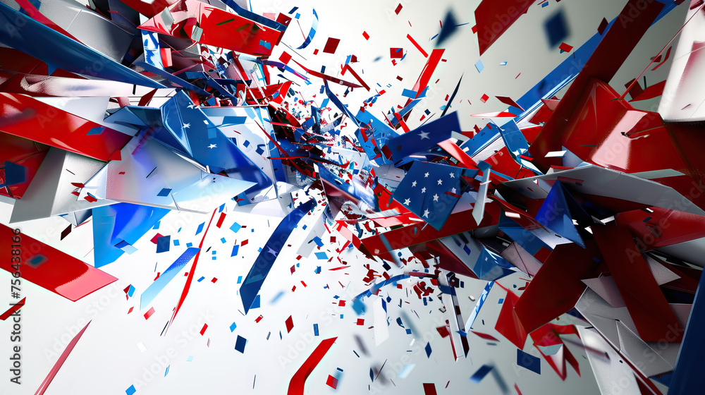 Obraz premium Election Angst: Grappling with Strife and Uncertainty in American Politics