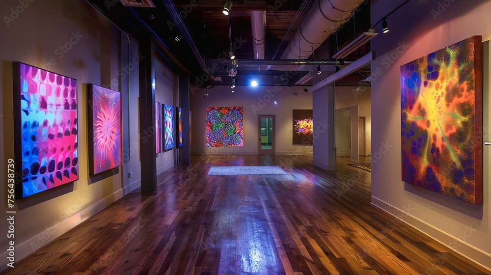 Quantum art galleries where perceptions alter reality