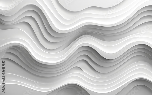 a white abstract background with wavy lines and waves