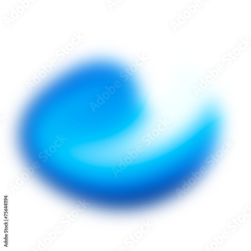 Blue white gradient swirl gradient blurred element