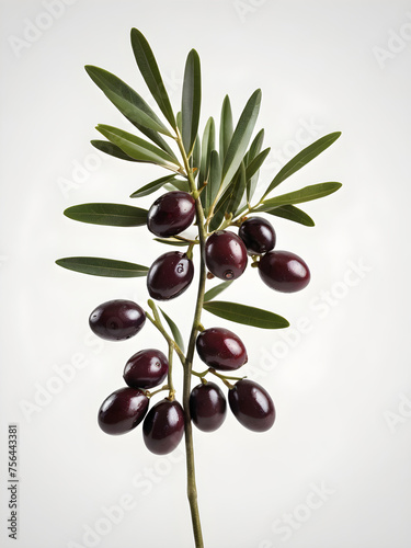 Olive branch with ripe and delicious olives