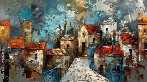 Expressionism art style characteristic features modern scene, beautiful detailed art photo