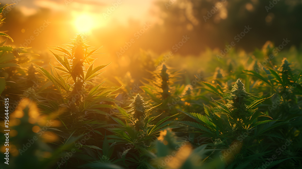 Premium cannabis plants in a greenhouse Premium cannabis plants in a greenhouse