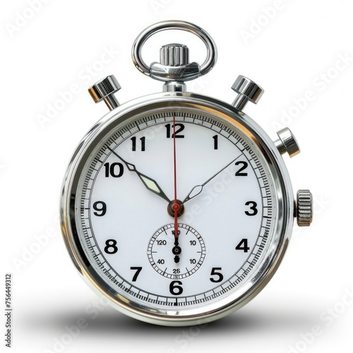 Isolated Stopwatch with Clipping Path for Time, Speed and Sport Concepts