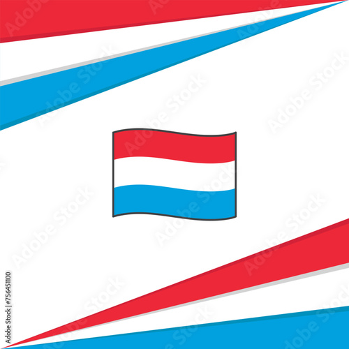 Free Download Luxembourg Flag Abstract Background Design Template. Luxembourg Independence Day Banner Social Media Post. Luxembourg Design - GFXLoad