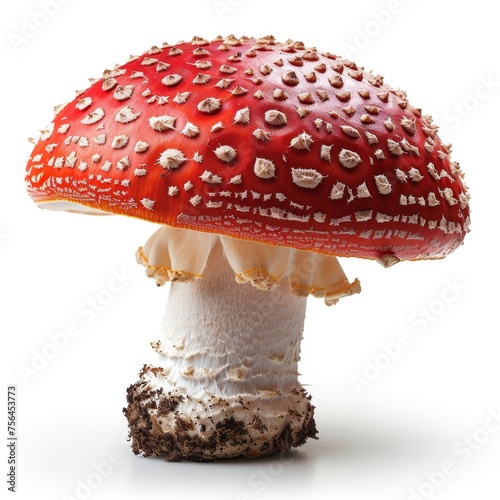 Close Up of Red Mushroom