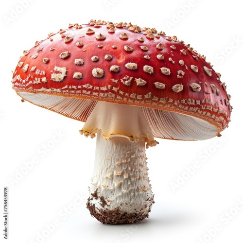Close Up of Red Mushroom