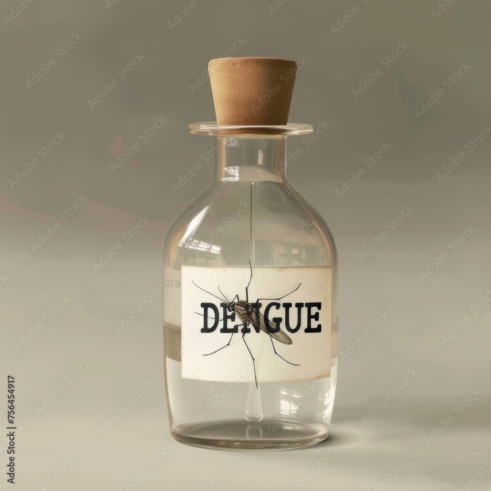 Glass Bottle With Cork Top and Label Glass Bottle With Cork Top and Label