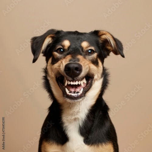 Close Up of Dog With Mouth Open