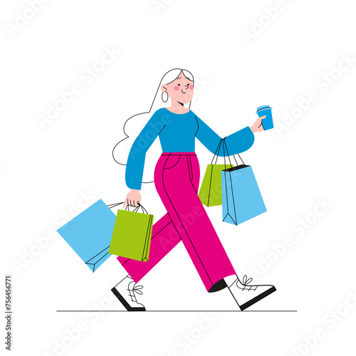 Shopping lady