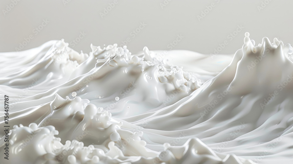 splash and spill of milk, realistic natural dairy products, yogurt or cream Print, template, design element splash and spill of milk, realistic natural dairy products, yogurt or cream Print, template, design element