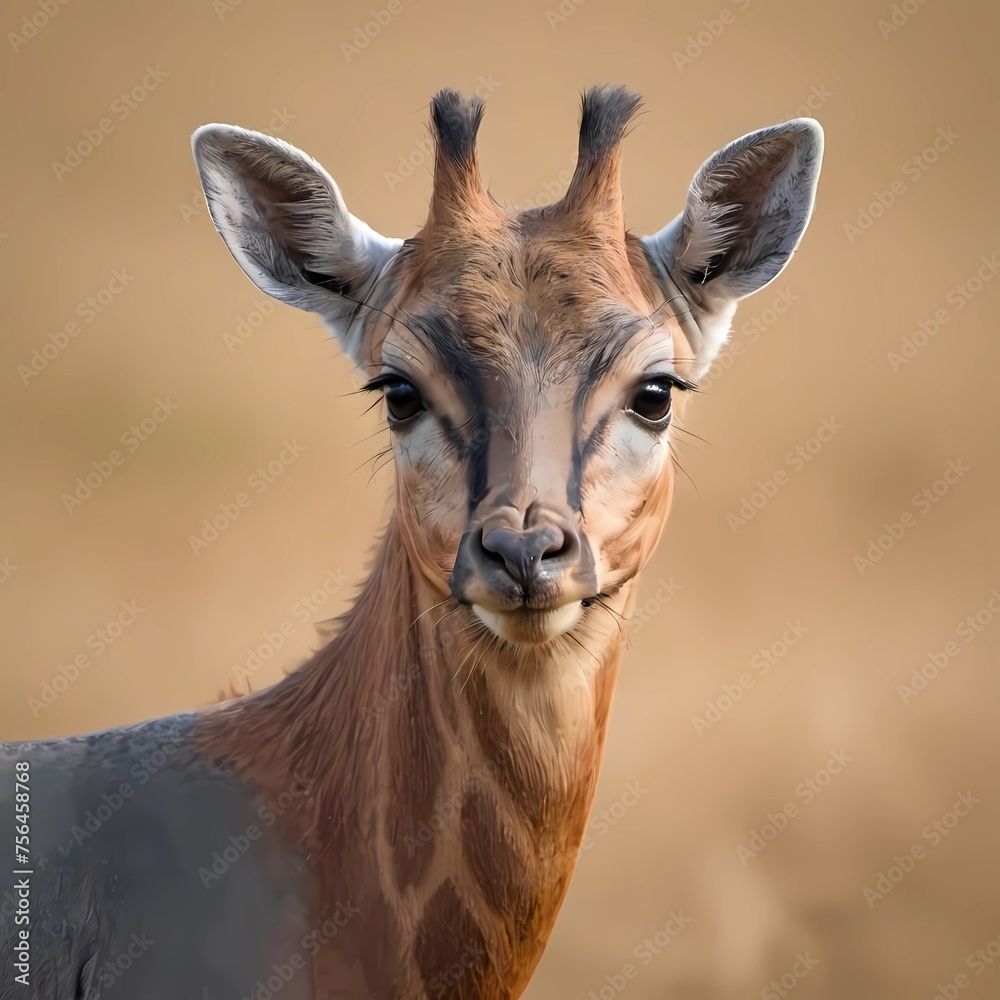 close up of a impala