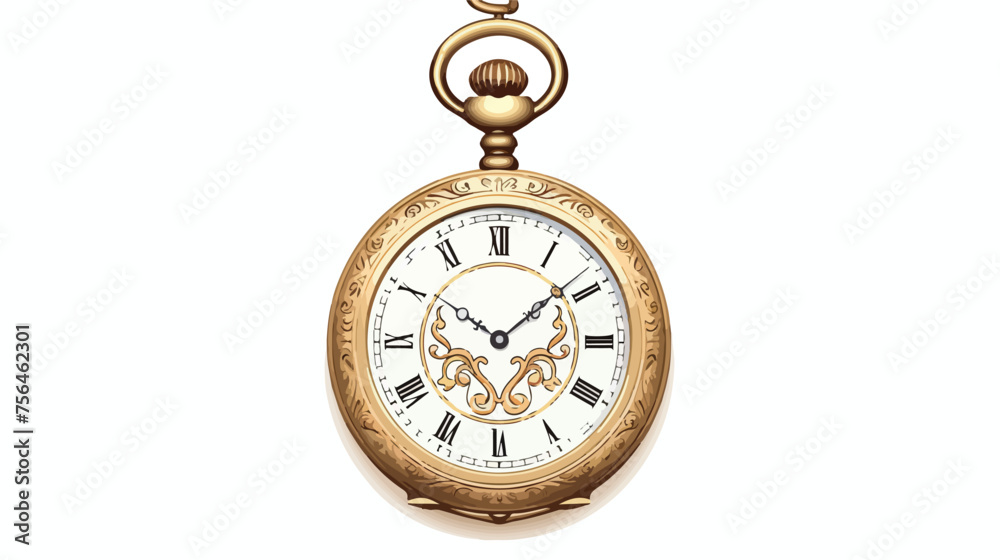 A vintage pocket watch with intricate engravings sy