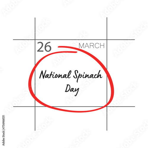 National Spinach Day vector. Bunch of fresh green spinach leaves vector. 