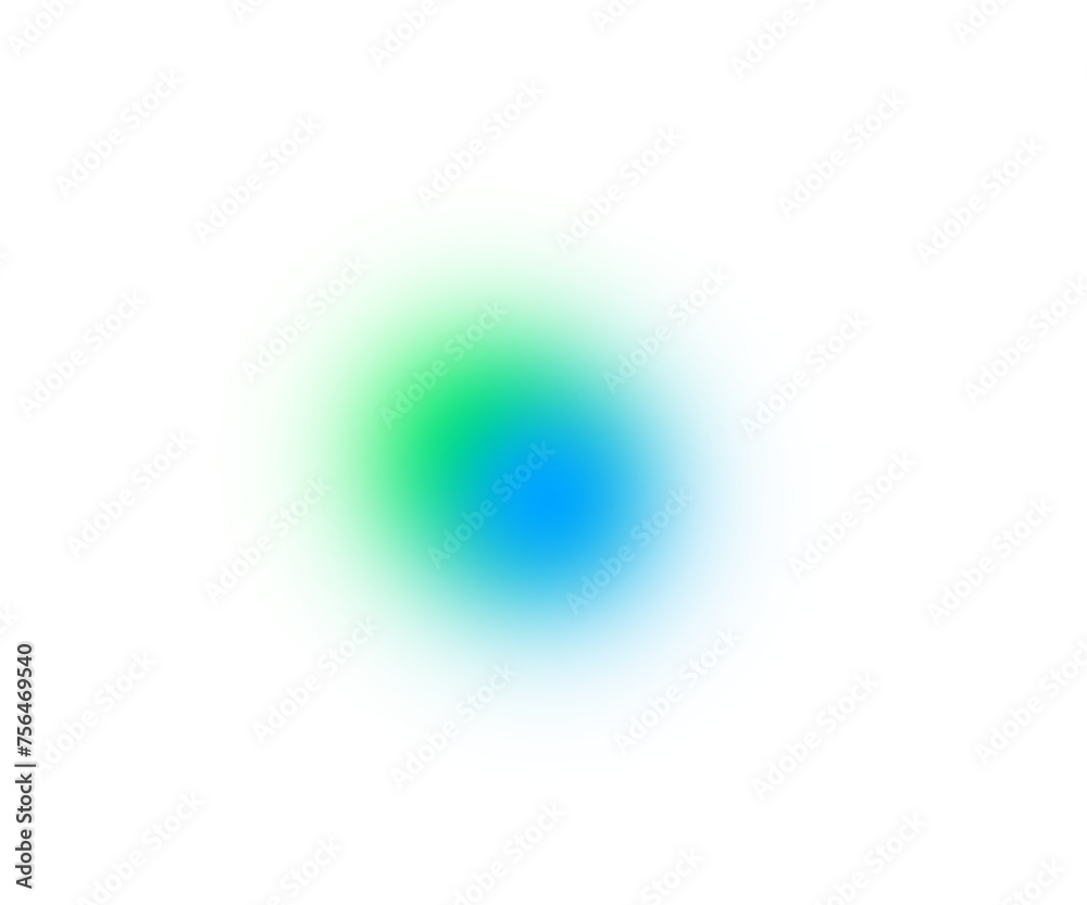 Blur mesh gradient circle on transparent background