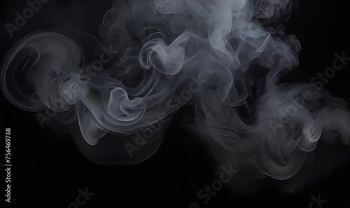  smoke White dark background