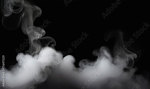  smoke White dark background