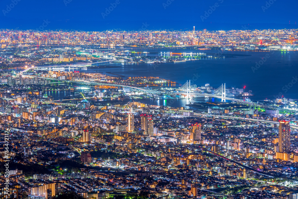 神戸　掬星台からの夜景