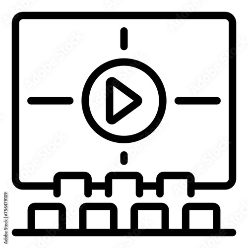 Cinema outline icon