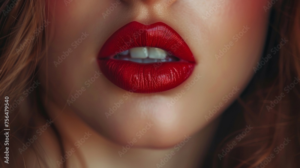 woman with red lipstick woman with red lipstick