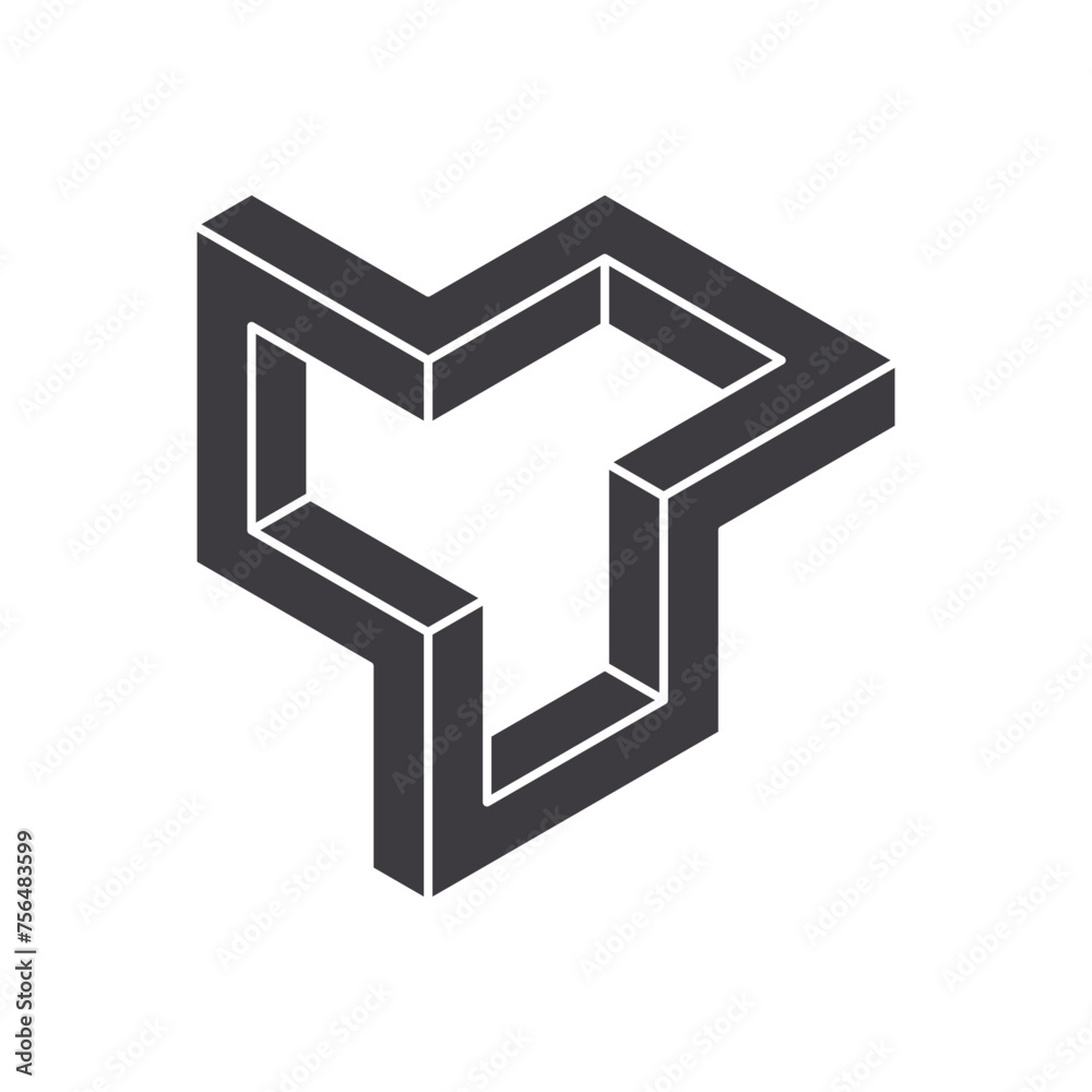 Abstract shapes icon isolated on white background. Vector illustration. Abstract shapes icon isolated on white background. Vector illustration.