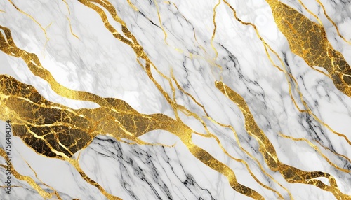 white marble background with shiny gold pattern modern design