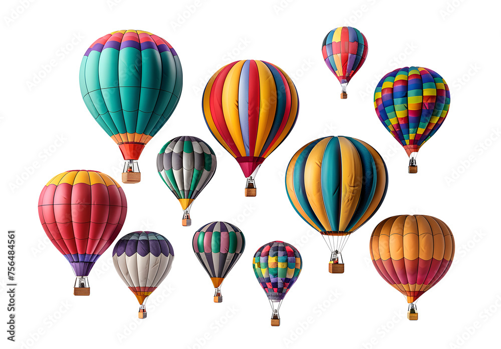 Colorful Balloons isolated on transparent Background. Childrens party, celebration. Colorful Balloons isolated on transparent Background. Childrens party, celebration.