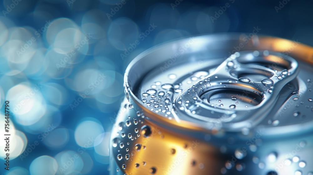 Empty white soft drink aluminum can mockup on abstract background with copy space Empty white soft drink aluminum can mockup on abstract background with copy space