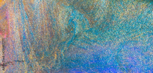 Abstract textured neon background transparent slime,Liquid art gel background. © xiaoliangge