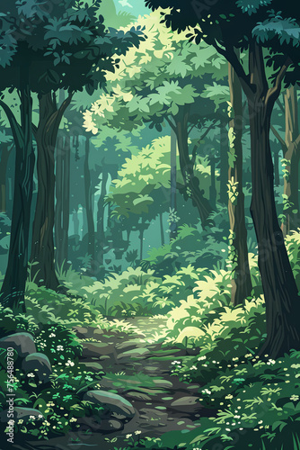 2D game design forest