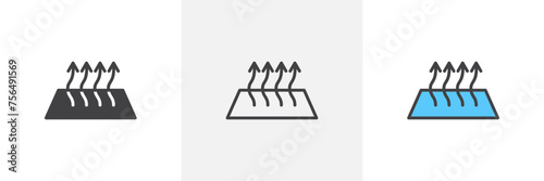 Heat Isolated Line Icon Style Design. Simple Vector Illustration