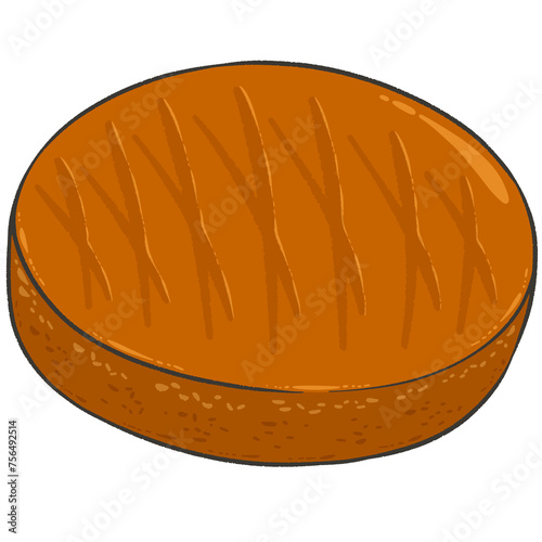 hamburger steak illustration photo