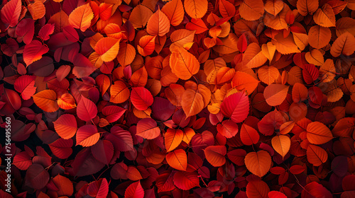 Orange and Red Autumn and Fall Leaves