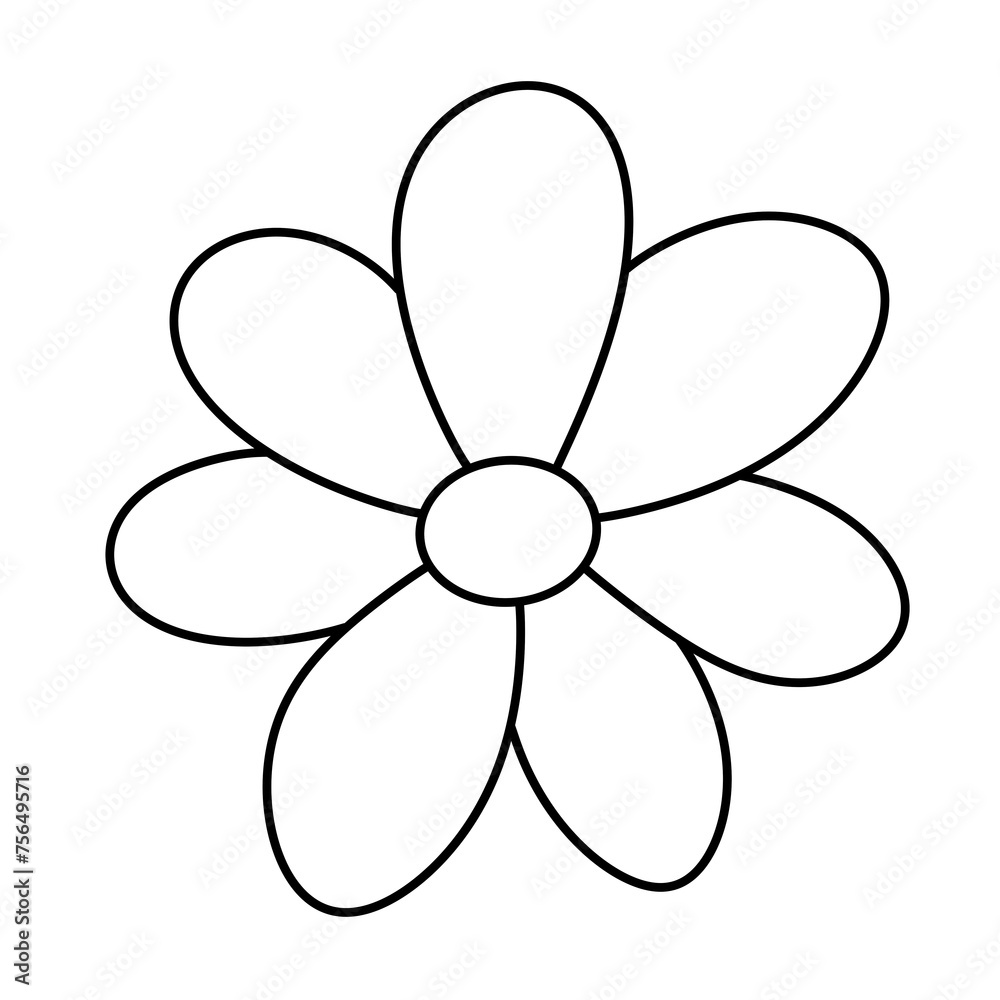 flower line icon. flower line icon.