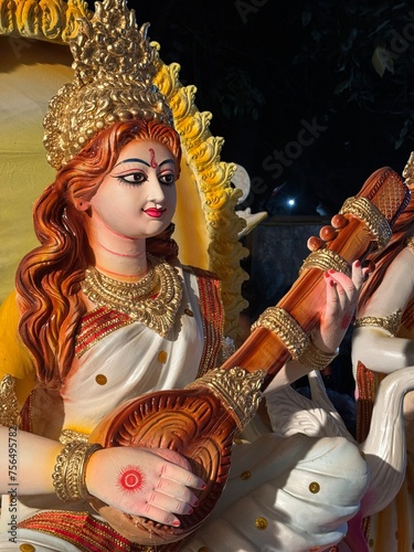 Devi Saraswati: The Hindu goddess of knowledge photo