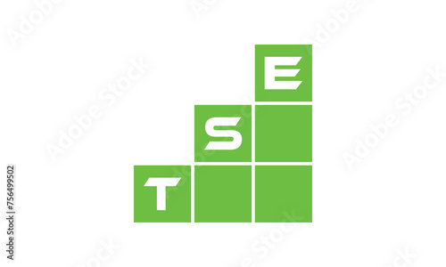 TSE initial letter financial logo design vector template. economics, growth, meter, range, profit, loan, graph, finance, benefits, economic, increase, arrow up, grade, grew up, topper, company, scale