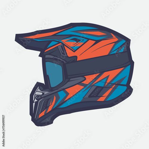 Helmet Motorcycle Cartoon Vector Icon, Cartoon Vector Icon Concept Flat Design. Draw Cartoon Vector Icon Illustration Helmet Motorcycle In Flat Style. Icon Cartoon Vector Helmet Motorcycle Side View