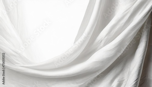 abstract white fabric background with copy space illustration