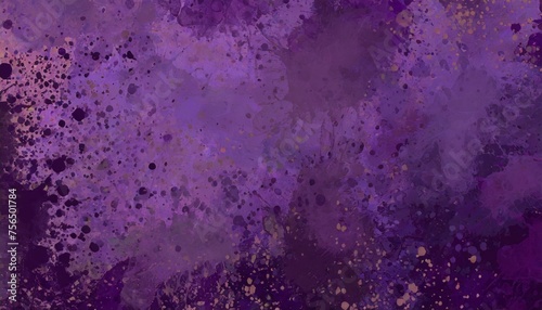 purple background with paint stains and spatter and old vintage grunge texture design elegant rich color