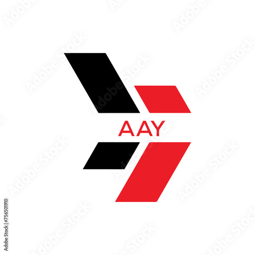 AAY logo design template vector. AAY Business abstract connection vector logo. AAY icon circle logotype. 