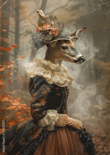 Enchanted Forest Elegance: The Aristocratic Deer