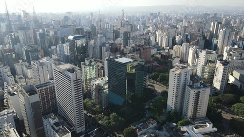 Drone Avenida Paulista região central de são paulo