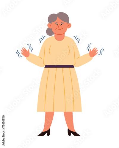 parkinson elderly woman