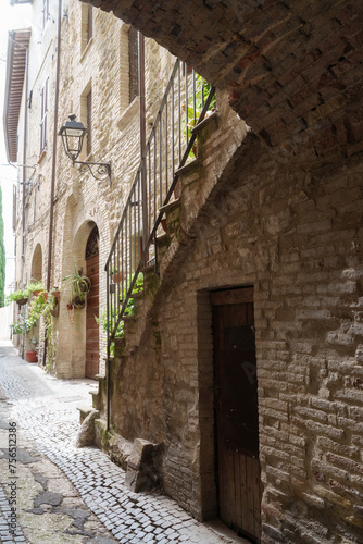 Historic buildings of Bevagna  Umbria  Italy