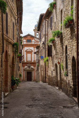 Historic buildings of Bevagna  Umbria  Italy
