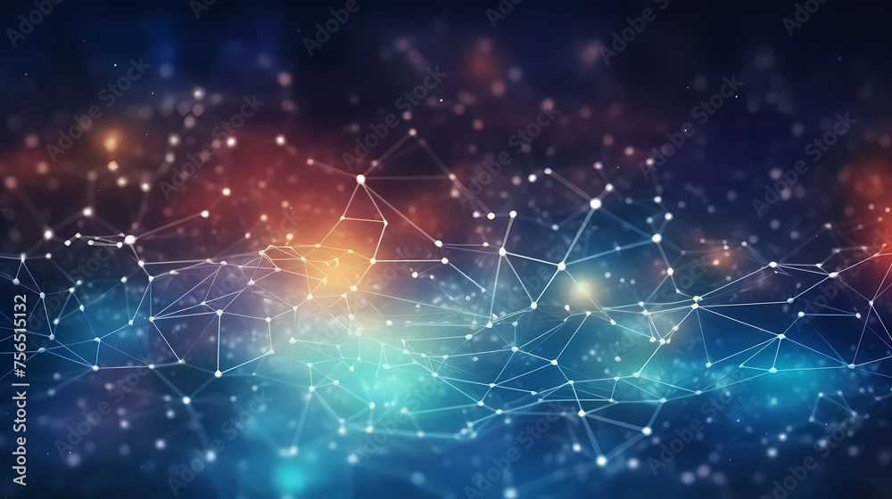 Abstract background with connecting lines and dots Abstract background with connecting lines and dots