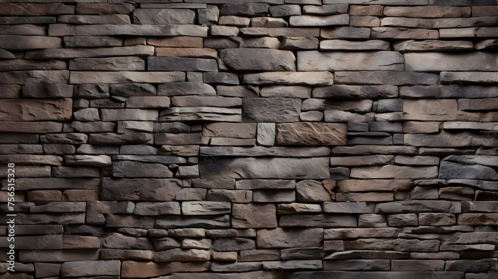 Obraz premium texture mur de pierres, généré par IA